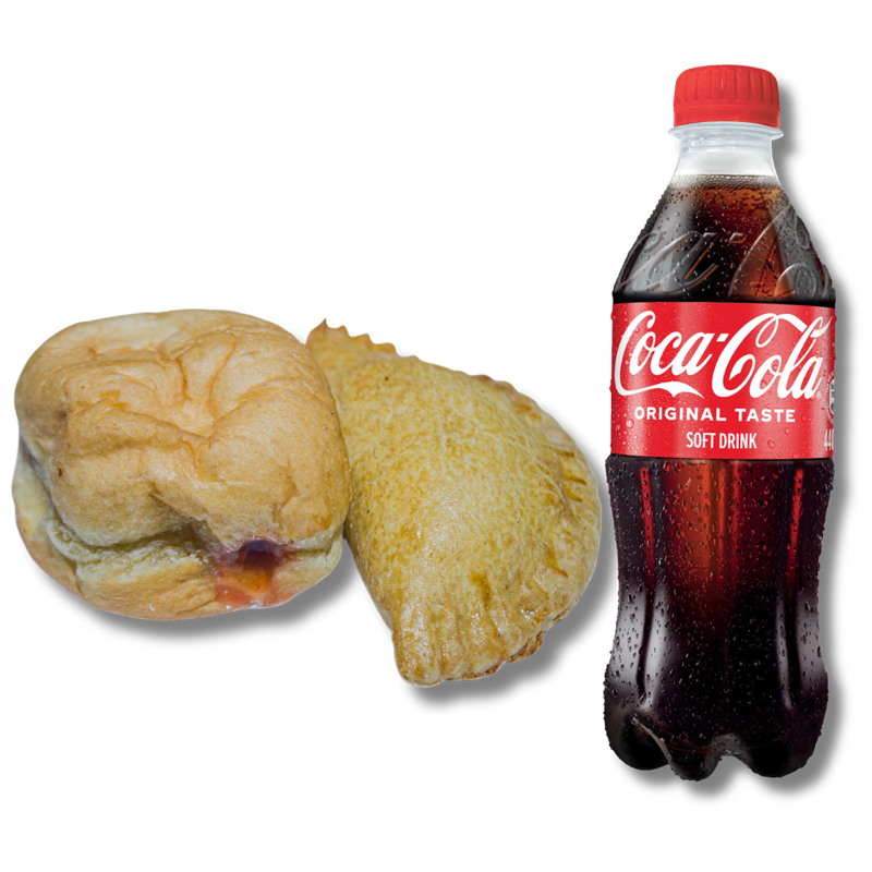 Meat Pie and Jam Doughnut